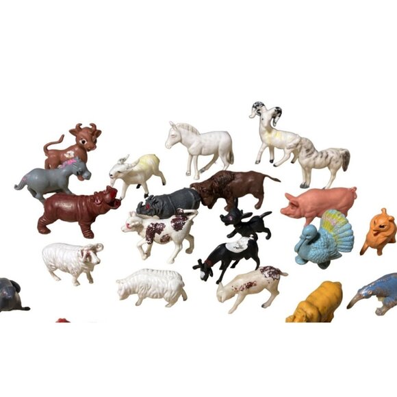 Toy Animal Lot  23 animals Made in Hong Kong - Picture 6 of 12